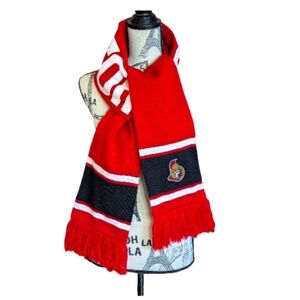 Senators Red & Black NHL Sports Scarf